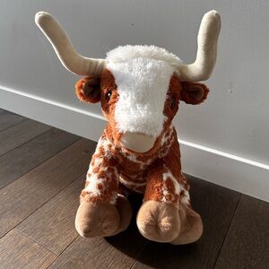 Longhorn cow stuffed build a bear